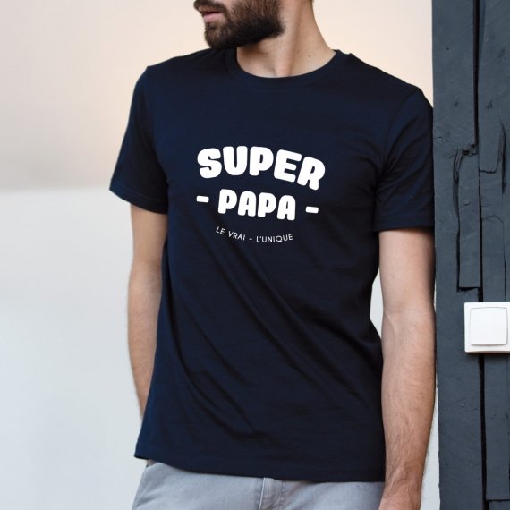 T-shirt Super papa - Homme - 1