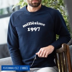 Sweatshirt Homme "Millésime" personnalisé - 1