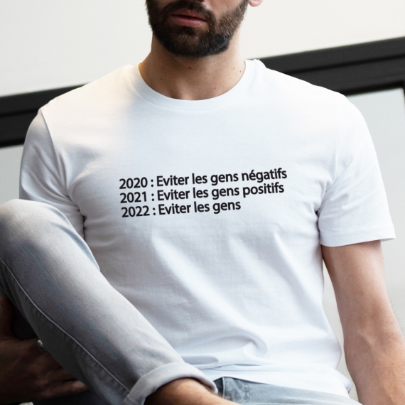 T-shirt Eviter les gens - Homme