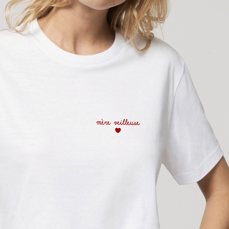 T-shirt Mère Veilleuse brodé - Femme