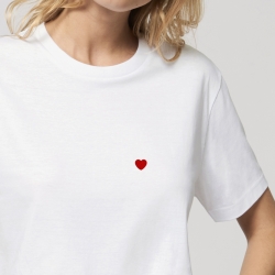 T-shirt Coeur Brodé - Femme - 4