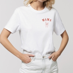 T-shirt Mama brodé - Femme - 4