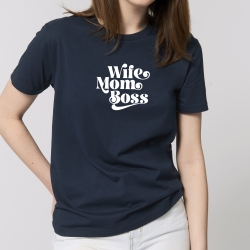 T-shirt Wife Mom Boss - Femme - 4