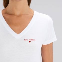 T-shirt col V - Mère veilleuse - Femme - 1