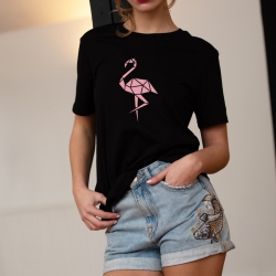 T-shirt Flamingo - Femme - 1
