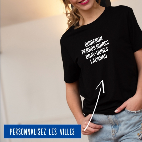 T-shirt Femme villes personnalisables